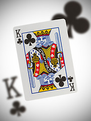 Image showing Playing card, king