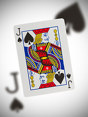 Image showing Playing card, jack of spades