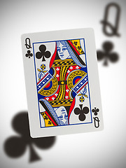 Image showing Playing card, queen