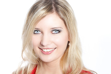 Image showing Portrait of a beautiful blond haired woman