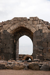 Image showing Belvoir castle ruins in Galilee