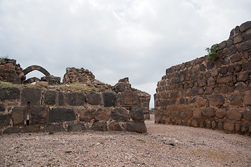 Image showing Belvoir castle ruins in Galilee