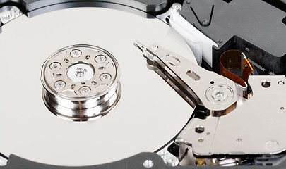 Image showing close up of hard disk