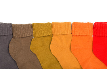 Image showing Colored socks 