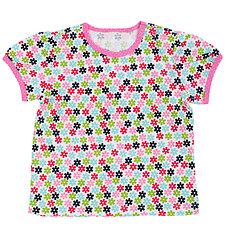 Image showing Children's T-shirt with a colored floral pattern