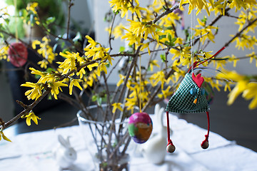 Image showing colorful easter bouquet