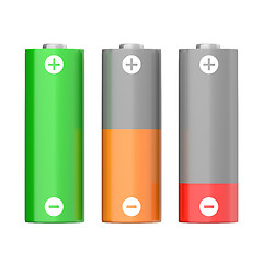 Image showing Battery charging symbols