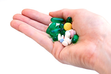 Image showing Pills in hand 