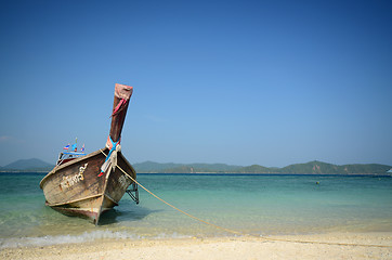 Image showing Long tailed boat in Thailand 