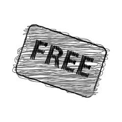 Image showing Free rubber stamp vector illustration