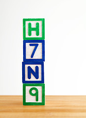 Image showing H7N9 toy block