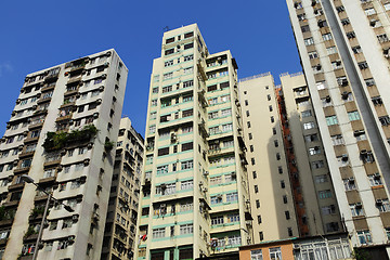 Image showing Old apartments in Hong Kong