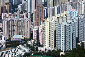 Image showing apartment block in Hong Kong