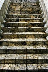 Image showing stairs step and column marble 