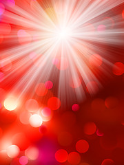 Image showing Colorful bokeh light background. EPS 10