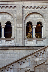 Image showing   window reflex in Neuschwanstein  germany