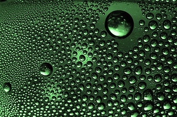 Image showing abstract  green drop
