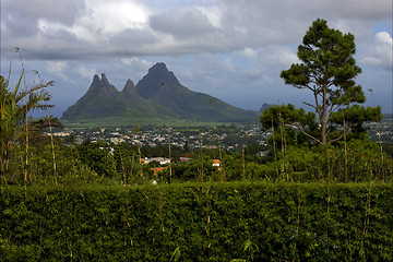 Image showing hill in trou aux cerfs mauritius