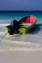 Image showing tropical lagoon boat