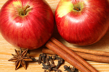 Image showing apples with spices