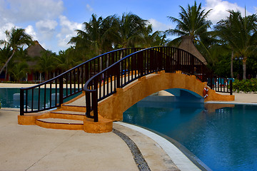 Image showing  mexico    relax near the caribbean beach 