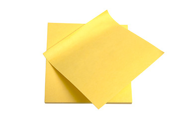 Image showing Yellow memo paper 