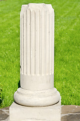 Image showing bottom of white ionic column