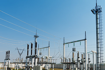 Image showing general view to high-voltage substation