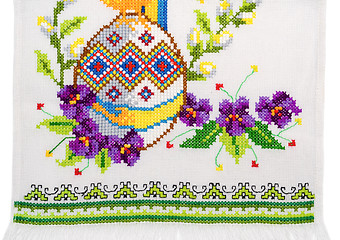 Image showing embroidered good by cross-stitch pattern