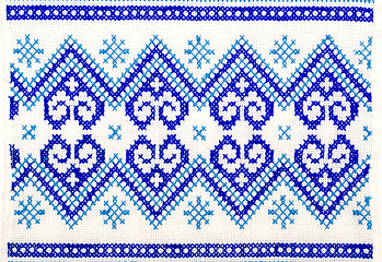 Image showing embroidered good by cross-stitch pattern