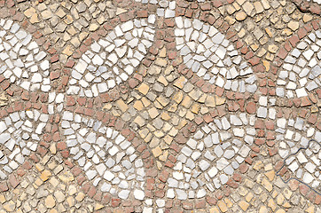 Image showing mosaic background on floor