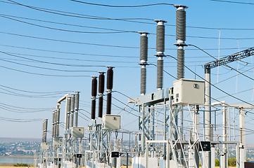 Image showing general view to high-voltage substation