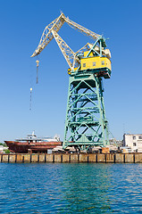 Image showing port crane in Sevastopol