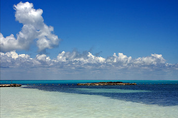 Image showing mexico tropical lagoon hill  