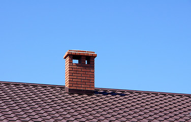 Image showing Chimney and roof