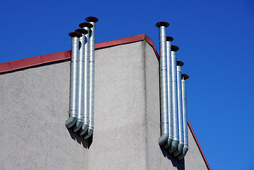 Image showing Metal pipes