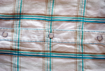 Image showing fabric square shape glossy glass buttons backdrop 