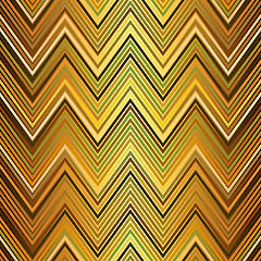 Image showing Seamless gold zigzag pattern