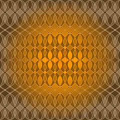 Image showing Seamless golden wave pattern