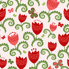 Image showing Spring seamless pattern