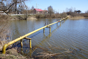 Image showing Pipeline and water