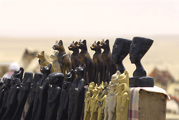 Image showing statuettes in the Egypt