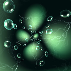 Image showing Magic green background