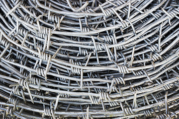 Image showing Barbed wire as a background