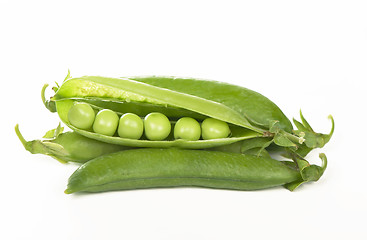 Image showing Green peas in stryuchka