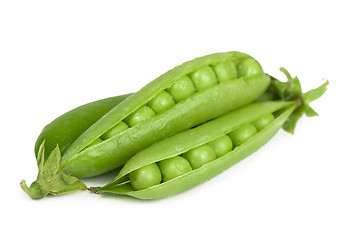 Image showing Green peas in stryuchka