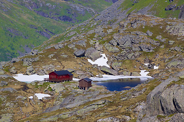 Image showing Norwegian mountain hut