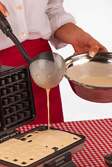 Image showing Homemade waffles