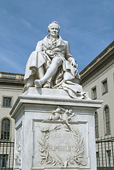 Image showing Statue of Alexander von Humboldt in Berlin