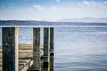 Image showing wooden jetty